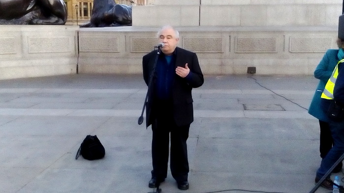 Professor Hovhanness Pilikian speaking.