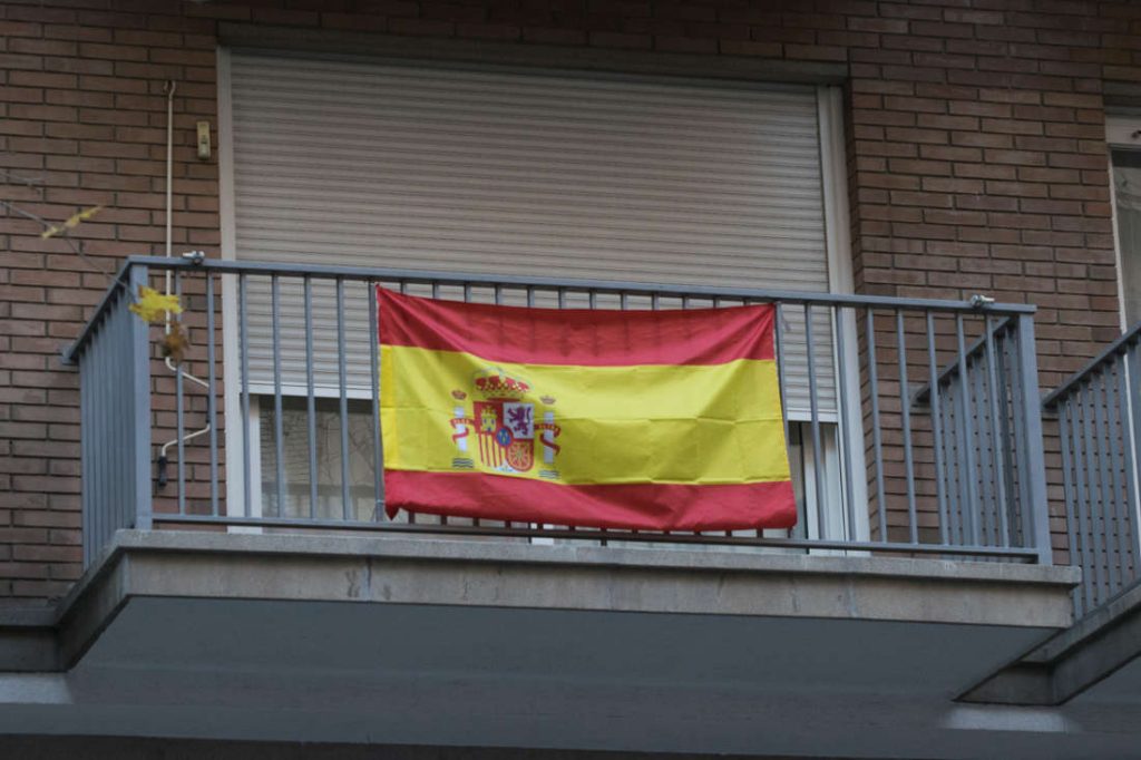 Spanish flag. Photo by: Evan McCaffrey.
