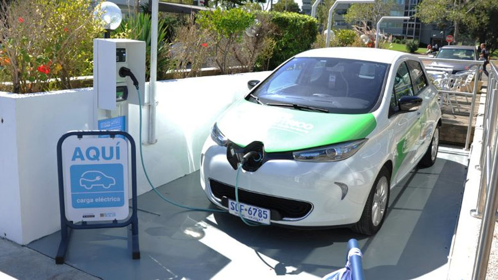 Uruguay: ANCAP electric car charging station.