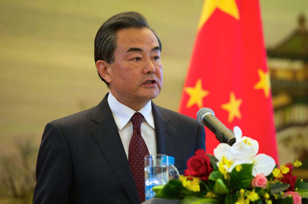 Chinese Foreign Minister Wang Yi addresses reporters, following a U.S. bilateral meeting on May 16, 2015. Photo by: U.S. State Department/Public Domain