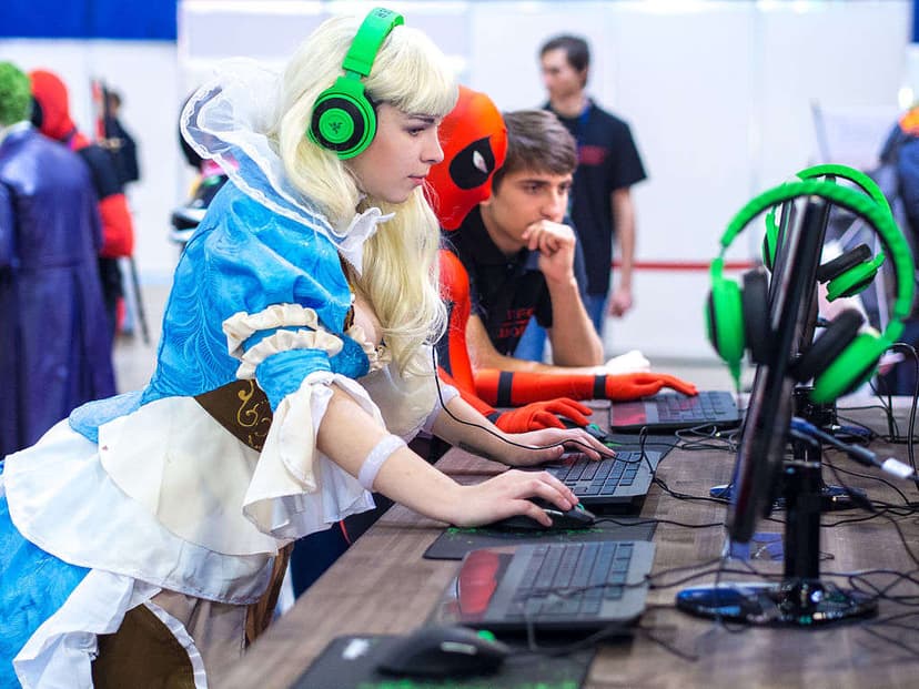 Russian Gamers at Igromir (gaming expo). Photo by: Sergey Galyonkin.