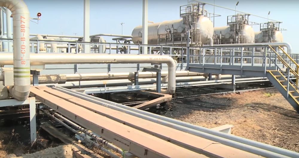 Oil production in Pariang district in South Sudan.