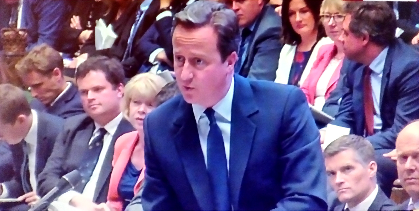 David Cameron at the House of Commons following the EU referendum.
