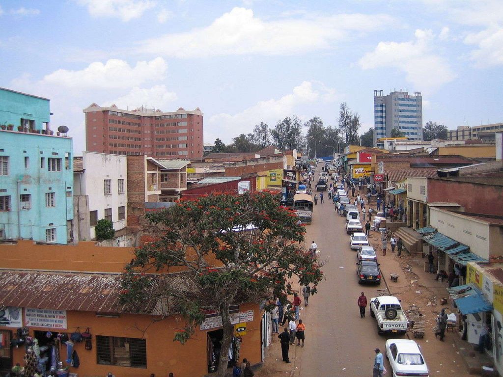 The centre of Kigali, Rwanda.