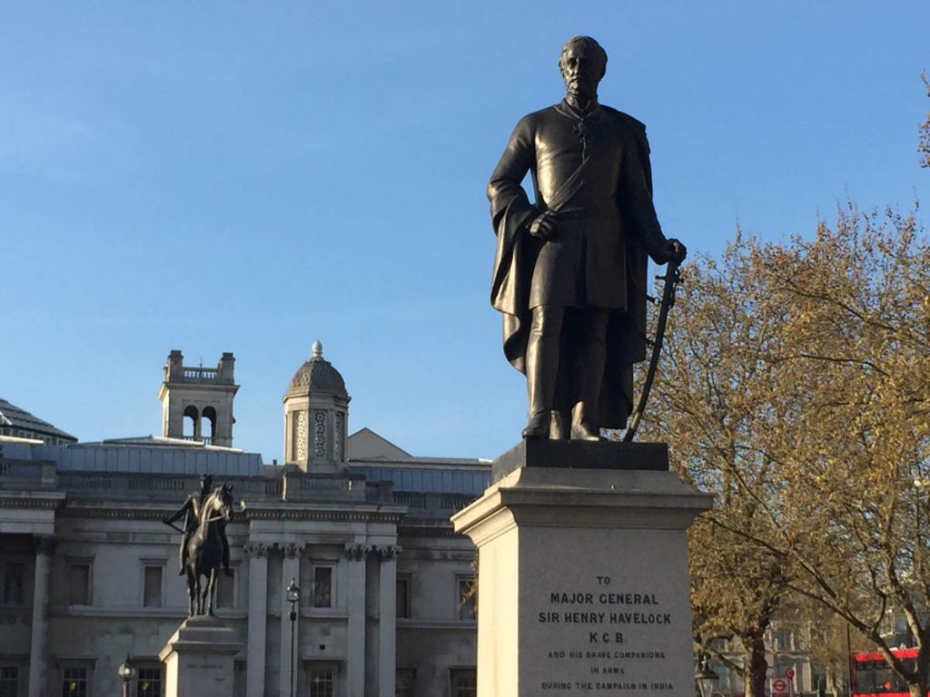 Sir Henry Havelock statue in Trafalgar Square.