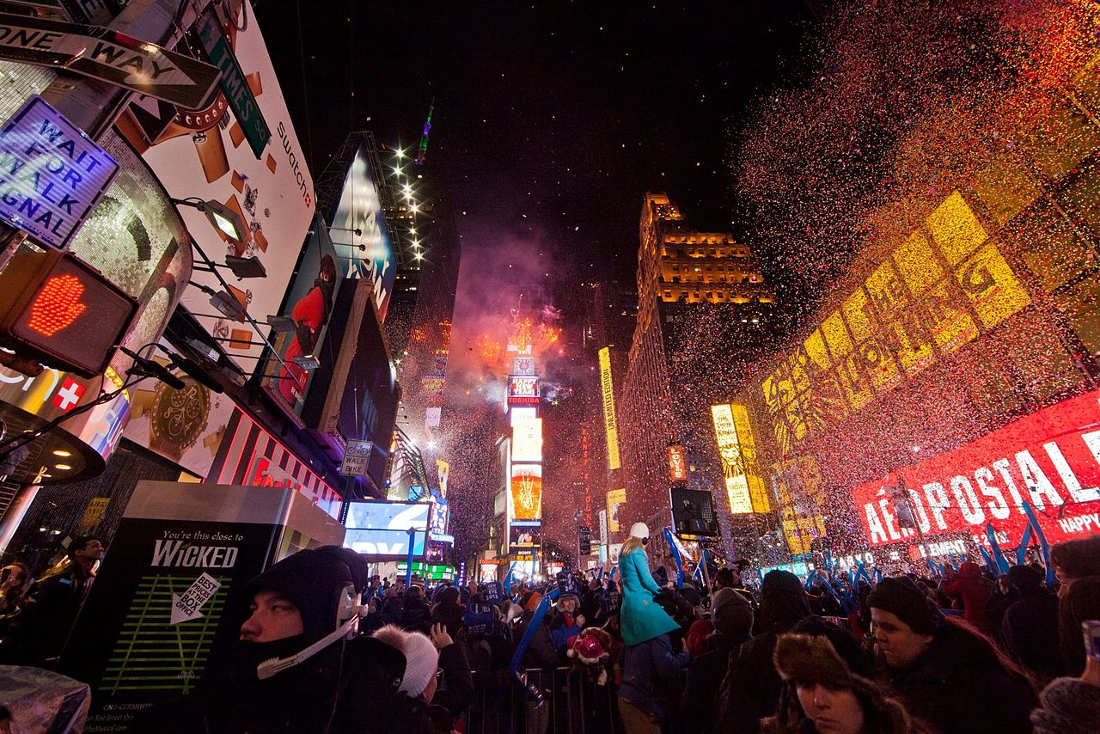 New year's eve in New York city. Photo by: Anthony Quintano.