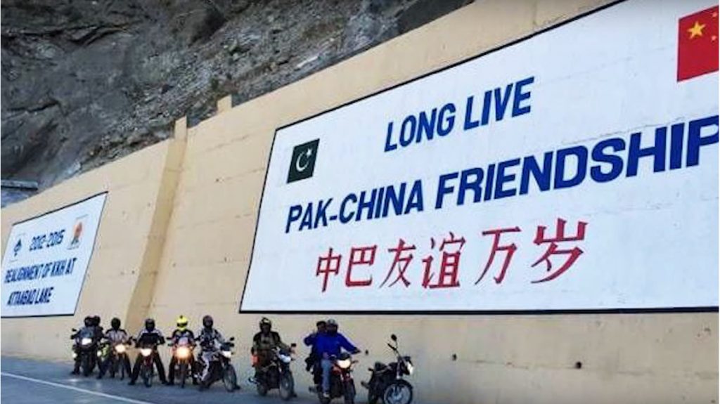 "Long live Pak-China Friendship at the Gwadar Port is turning into a full-scale commercial port and a key element of the greater China-Pakistan Economic Corridor (CPEC).  Photo by: Express.