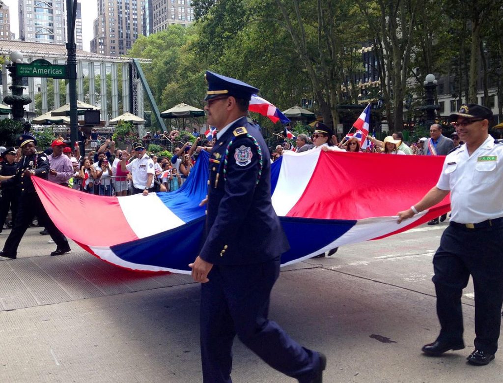 Dominicans at the Dominican parade in New York City. Photo by: New Women New Yorkers.