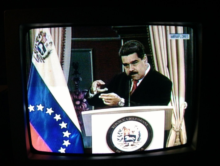 Maduro's speech after drone attack in Caracas.