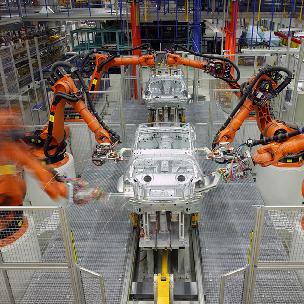 Automation in the automotive industry. Photo by: KUKA Systems GmbH.