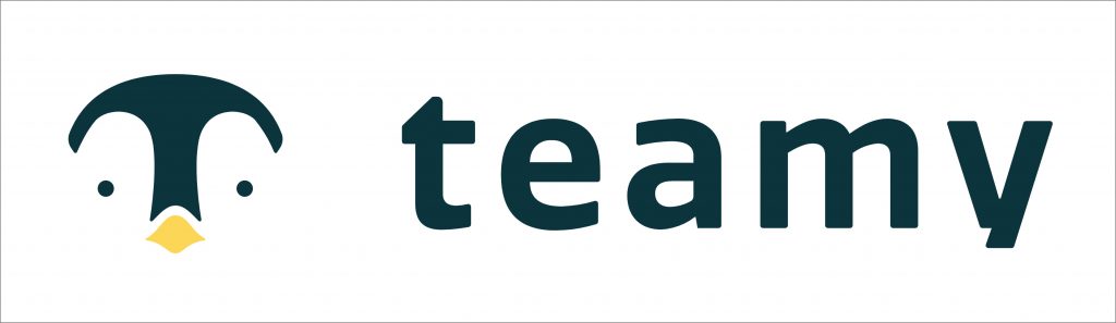 Teamy's logo is inspired by penguins who live in groups. (Photo credit: Teamy)